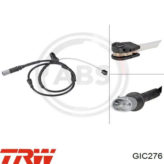 Датчик износа тормозных колодок передний левый TRW GIC276 цена, от 10.20 USD