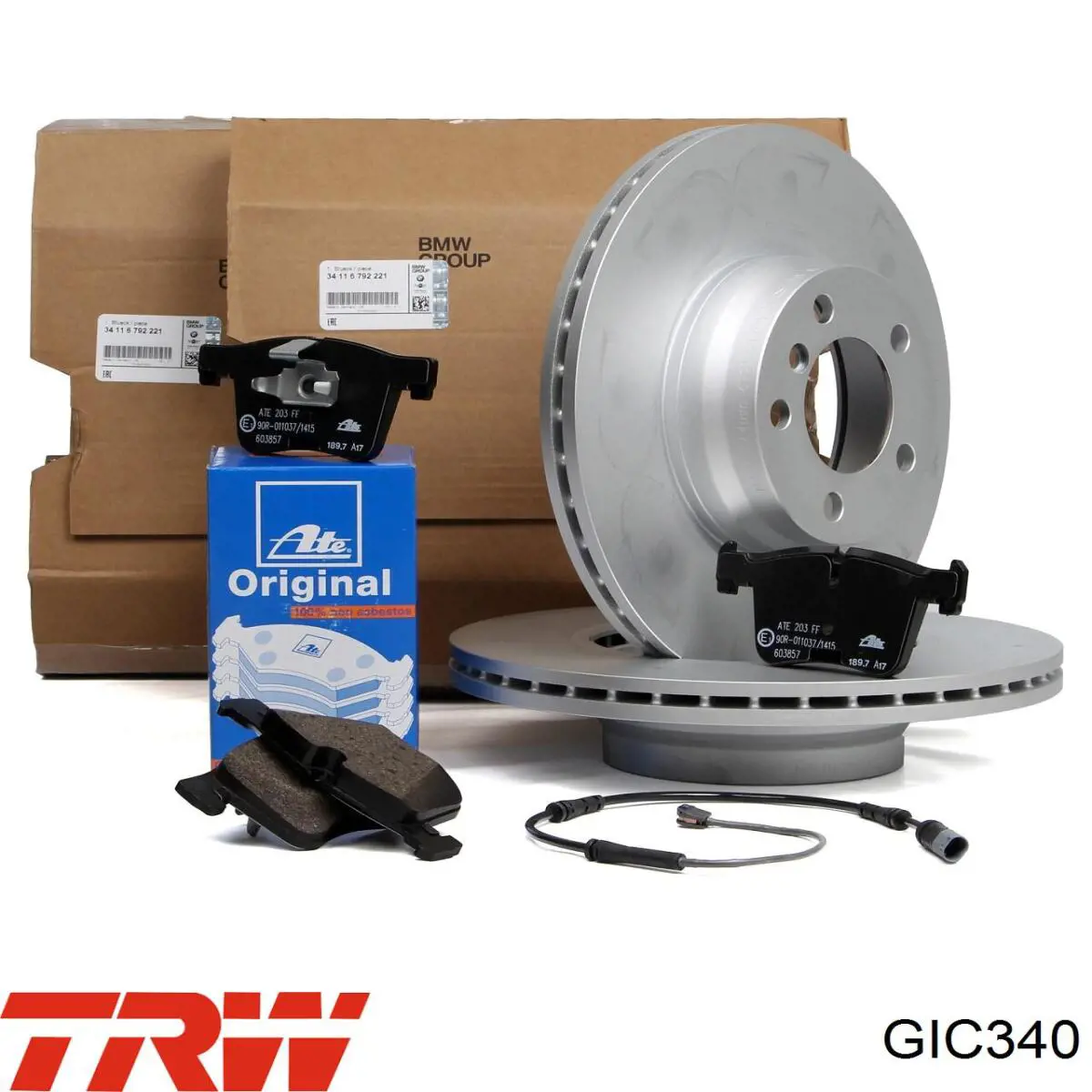 Сигнализатор износ тормозных колодок TRW GIC340 цена, от 12.53 USD