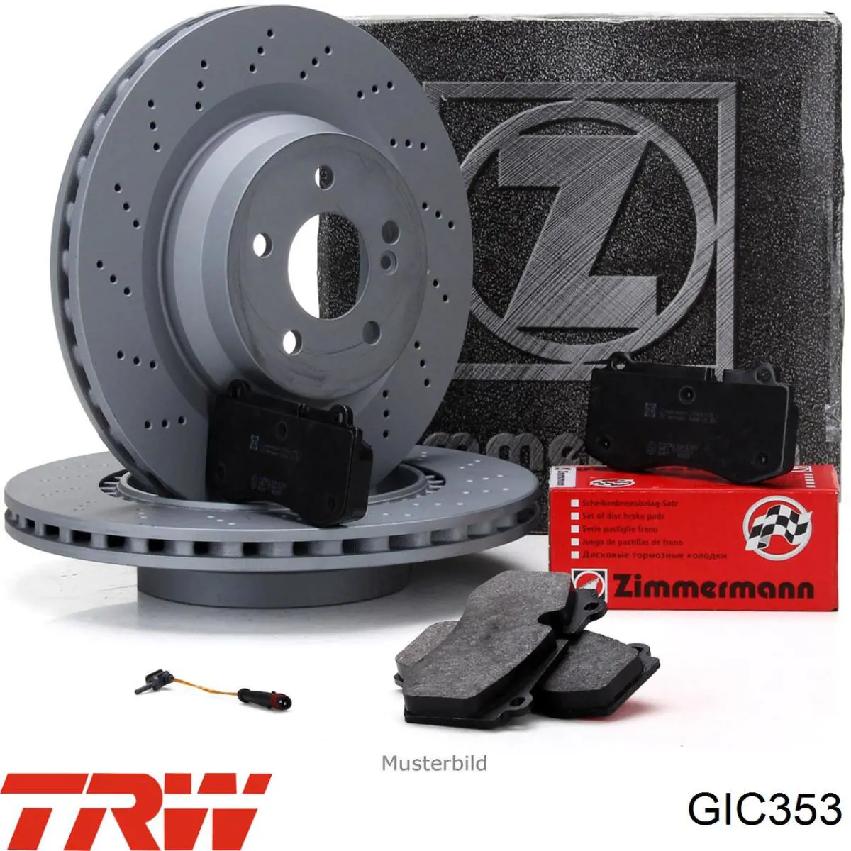 GIC353 TRW  Датчик износа тормозных колодок задний