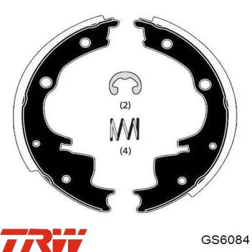 Задние барабанные колодки 5880989 Fiat/Alfa/Lancia