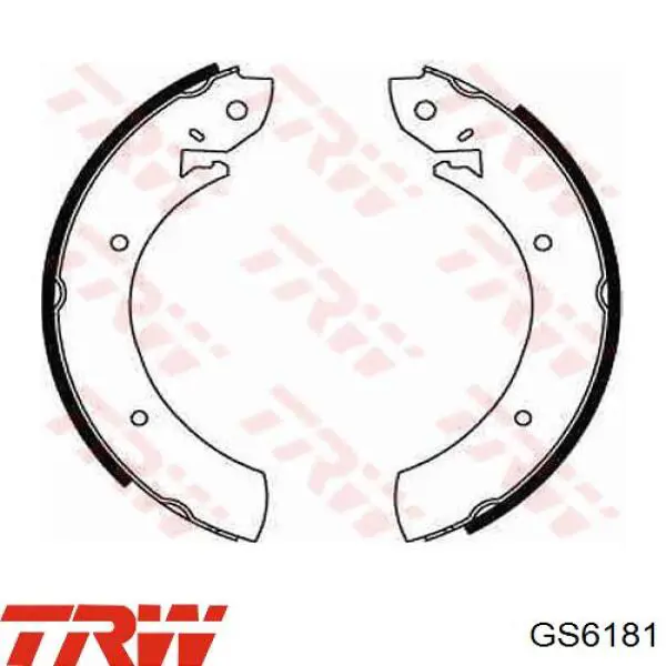 GS6181 TRW колодки тормозные задние барабанные