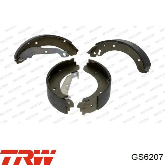 Купить GS6207 TRW Задние барабанные тормозные колодки