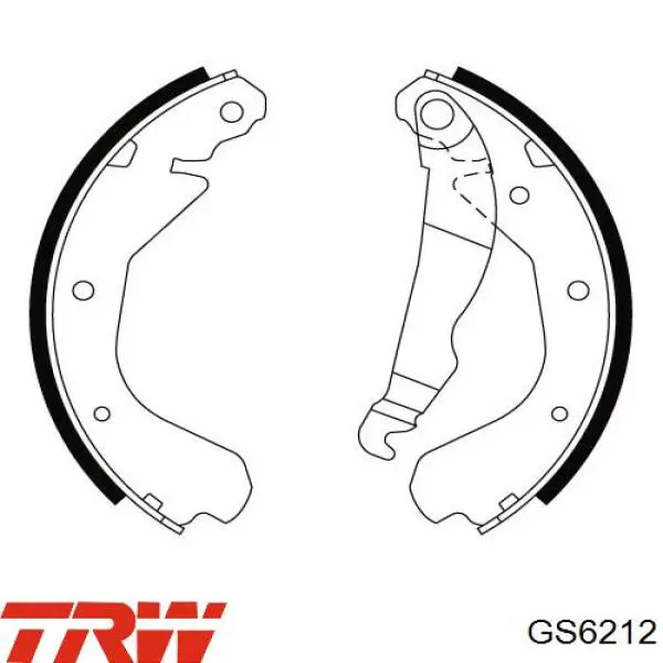 Задние барабанные колодки GS6212 TRW