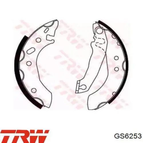 Тормоза рабочие задние ножные и тормозные барабаны TRW GS6253 цена, от 14.85 USD