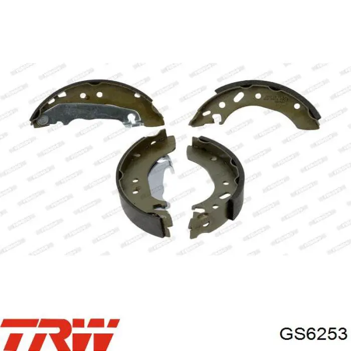Купить GS6253 TRW Задние барабанные тормозные колодки