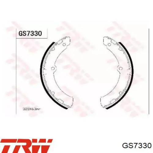 Задние барабанные колодки ADT34153 Blue Print