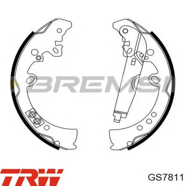 Тормоза рабочие задние ножные и тормозные барабаны TRW GS7811 цена, от 44.40 USD