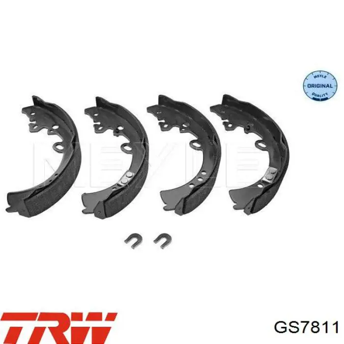 Купить GS7811 TRW Задние барабанные тормозные колодки
