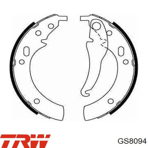 GS8094 TRW колодки тормозные задние барабанные