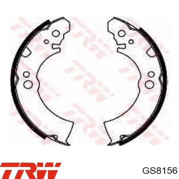GS8156 TRW колодки тормозные задние барабанные