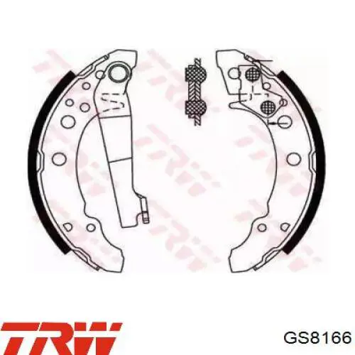 Задние барабанные колодки GS8166 TRW