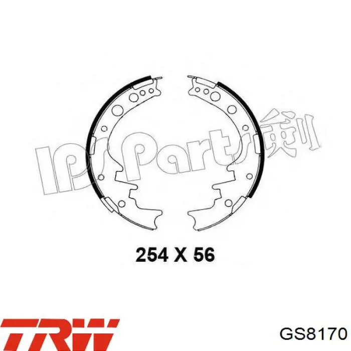 Задние барабанные колодки 0449526040 Toyota