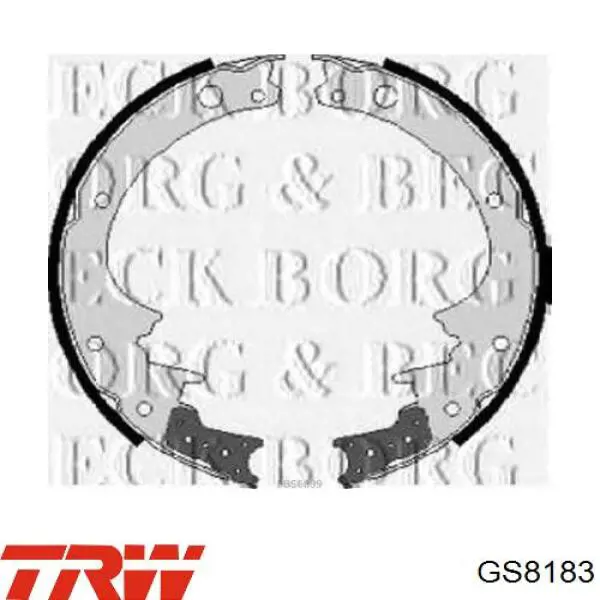 Купить GS8183 TRW Задние барабанные тормозные колодки