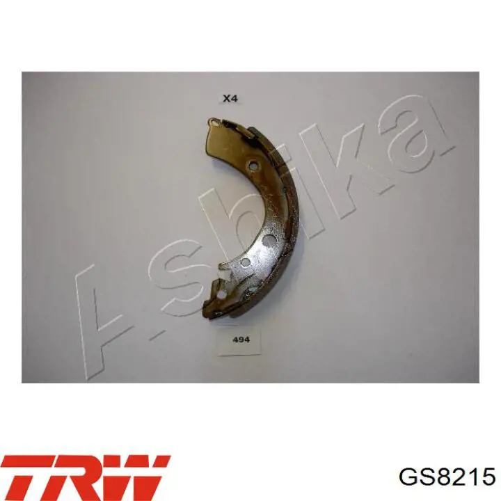 Купить GS8215 TRW Задние барабанные тормозные колодки