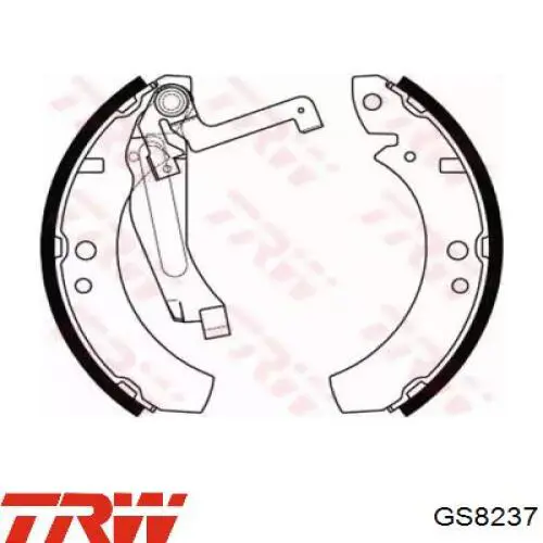 Задние барабанные колодки S85506 Brembo