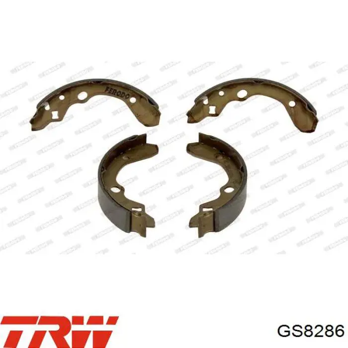 Задние барабанные колодки GS8286 TRW