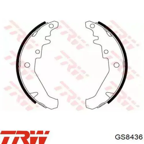 Барабанные колодки TRW GS8436