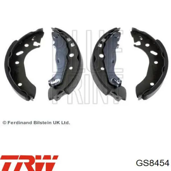 GS8454 TRW Барабанные тормозные колодки