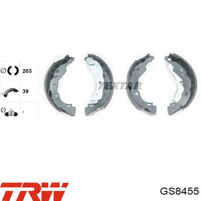 Барабанные колодки TRW GS8455