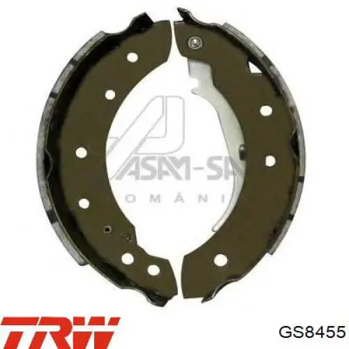 Купить GS8455 TRW Задние барабанные тормозные колодки