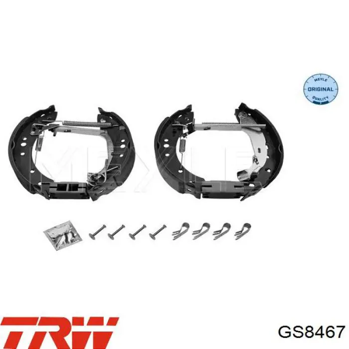 Купить GS8467 TRW Задние барабанные тормозные колодки