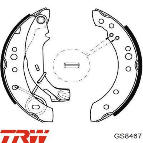 Барабанные колодки Renault (RVI) 8671020713