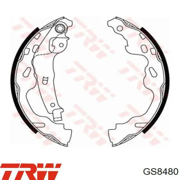 Задние барабанные колодки GS8480 TRW