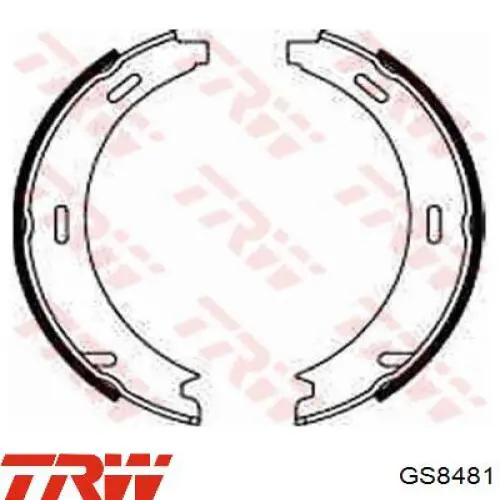 Колодки стояночного тормоза TRW GS8481