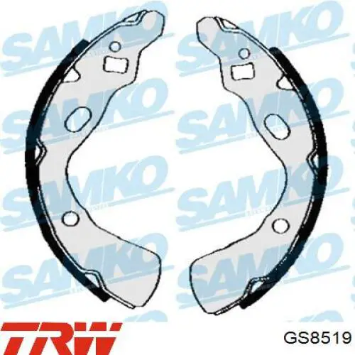 Купить BC05680 Starline Задние барабанные тормозные колодки