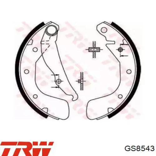 Барабанные колодки TRW GS8543