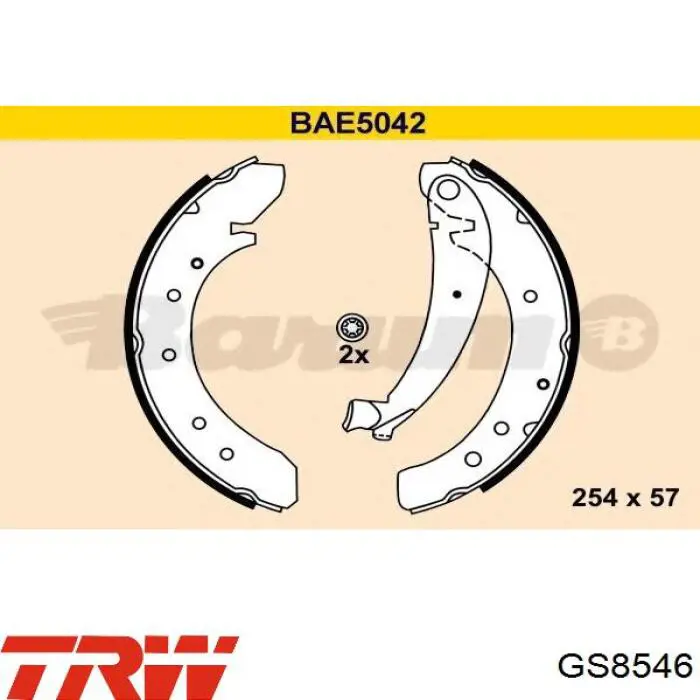 Барабанные колодки TRW GS8546