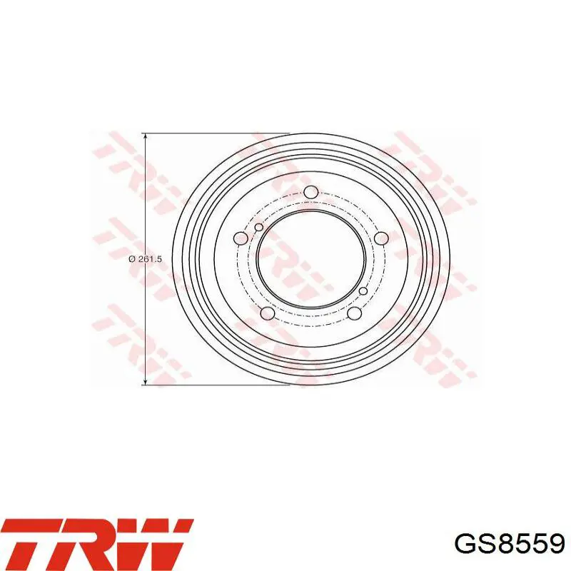 Барабанные колодки TRW GS8559