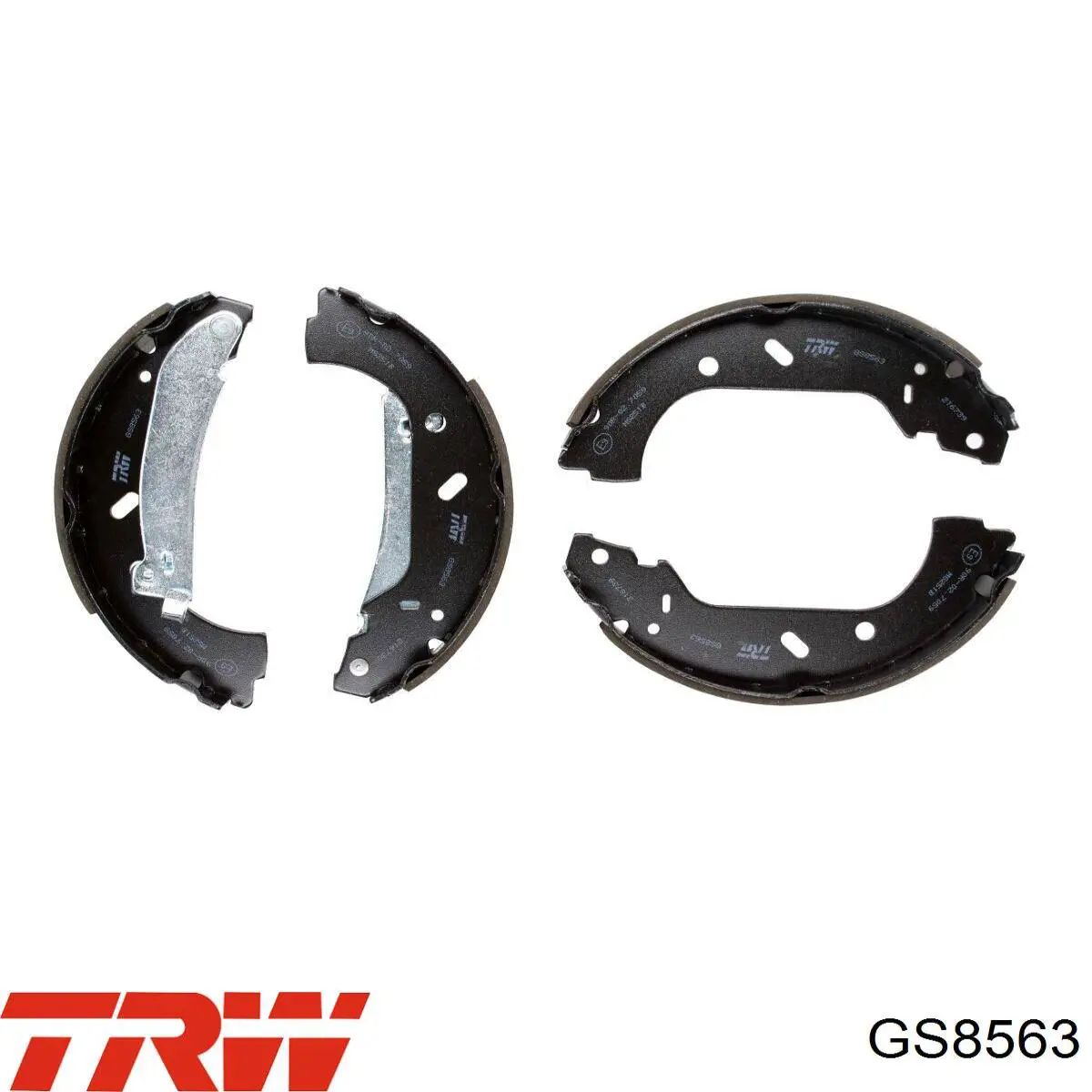 Купить GS8563 TRW Задние барабанные тормозные колодки