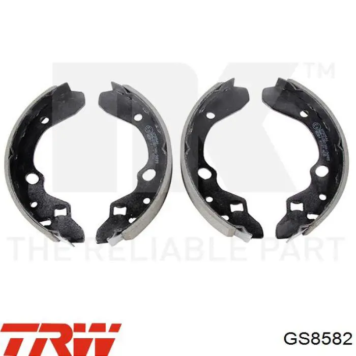 Задние барабанные колодки GS8582 TRW