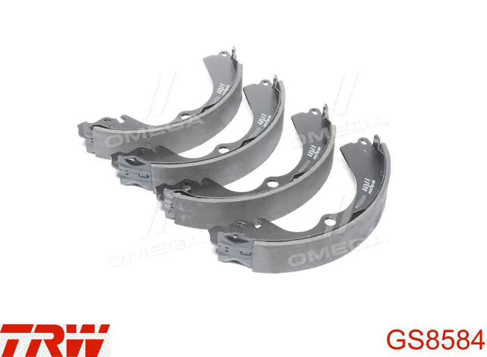 Задние барабанные колодки GS8584 TRW