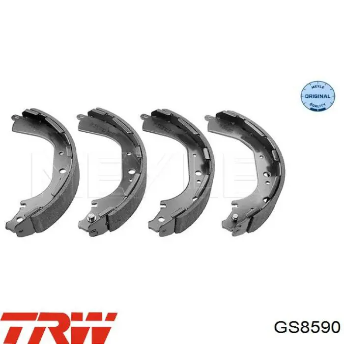 Купить GS8590 TRW Задние барабанные тормозные колодки