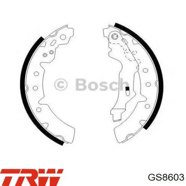 B120153 Denckermann Барабанные тормозные колодки