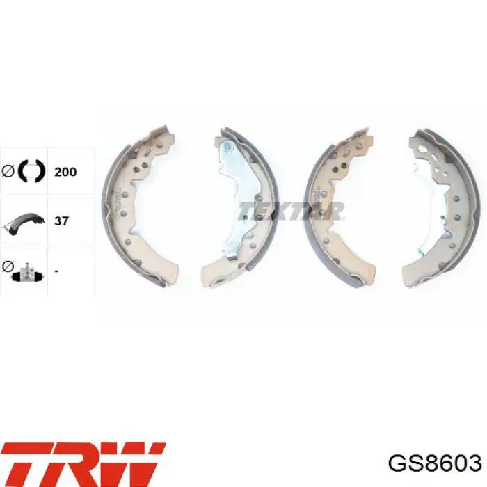 Тормоза рабочие задние ножные и тормозные барабаны TRW GS8603 цена, от 21.54 USD