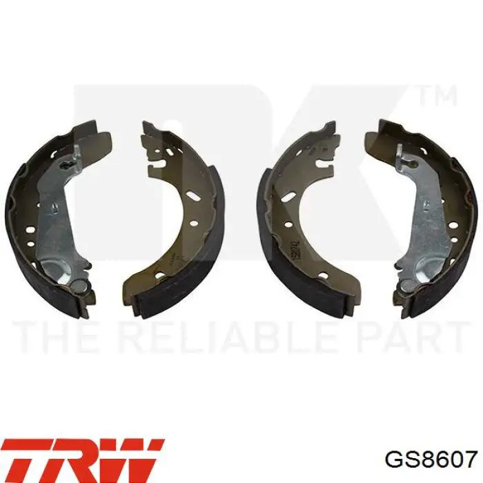 GS8607 TRW Барабанные тормозные колодки