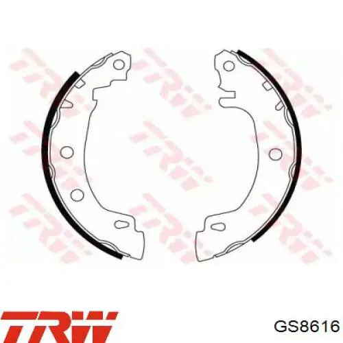 Барабанные колодки TRW GS8616