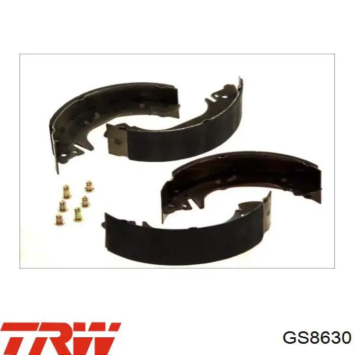 Купить GS8630 TRW Задние барабанные тормозные колодки