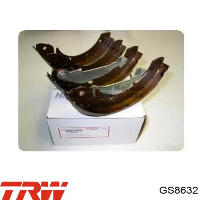 Купить GS8632 TRW Задние барабанные тормозные колодки