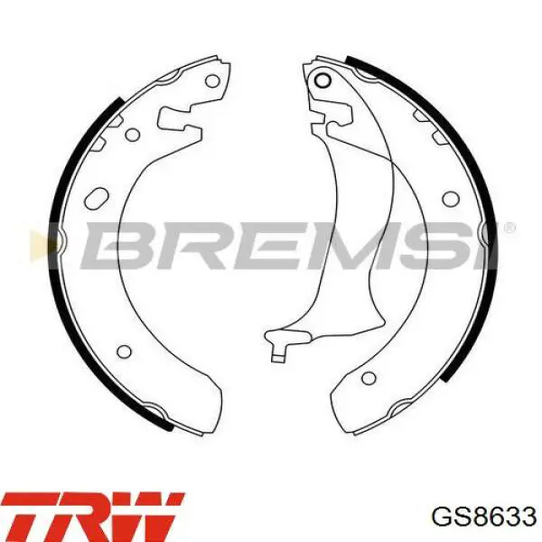 Задние барабанные колодки SFS000060 Land Rover