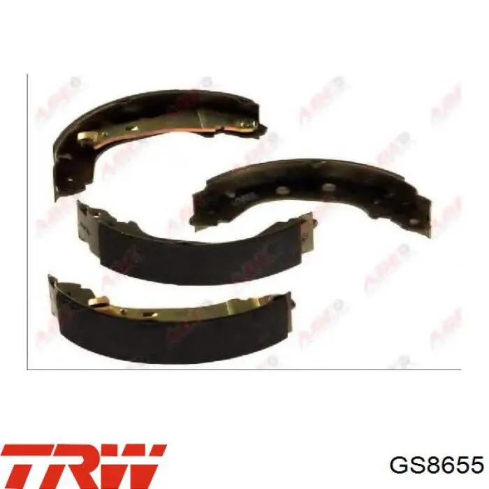 Купить GS8655 TRW Задние барабанные тормозные колодки