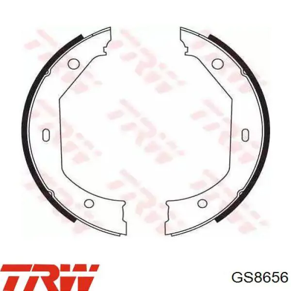 GS8656 TRW колодки ручника (стояночного тормоза)