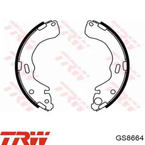 Тормоза рабочие задние ножные и тормозные барабаны TRW GS8664 цена, от 34.33 USD
