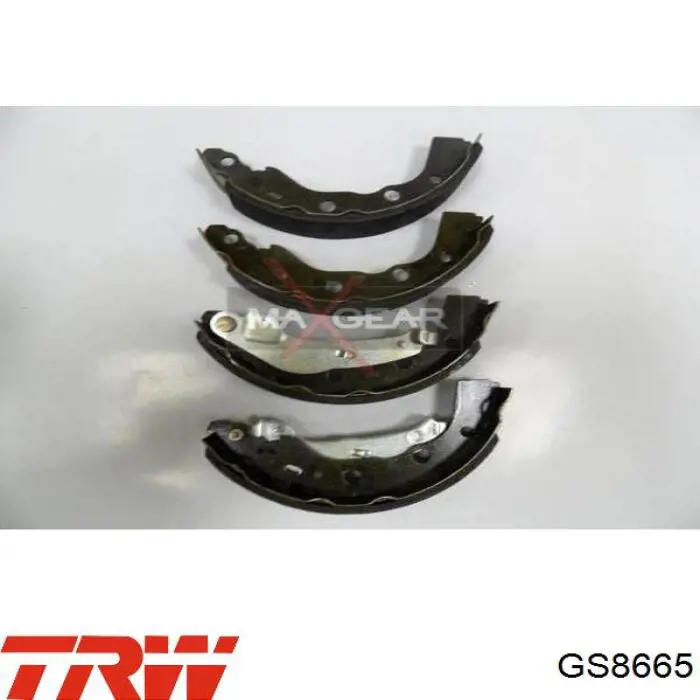Задние барабанные колодки GS8665 TRW