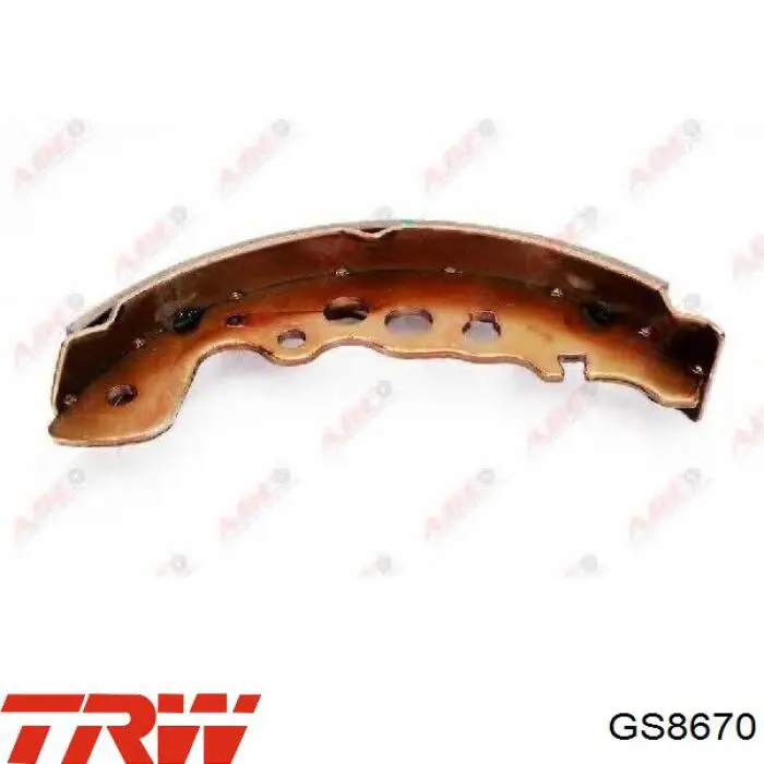Задние барабанные колодки GS8670 TRW