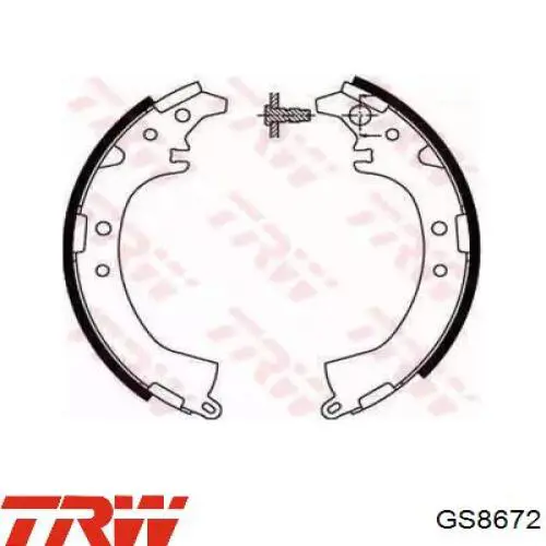Барабанные колодки TRW GS8672
