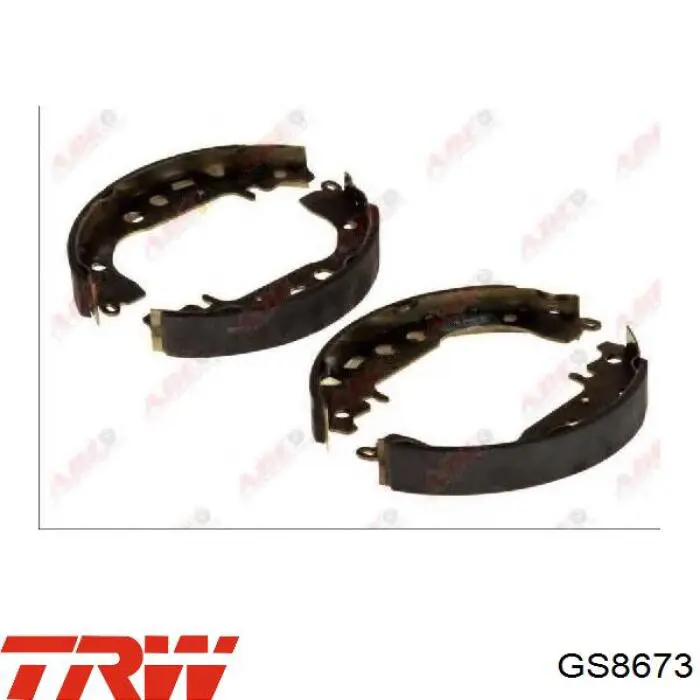 Купить GS8673 TRW Задние барабанные тормозные колодки